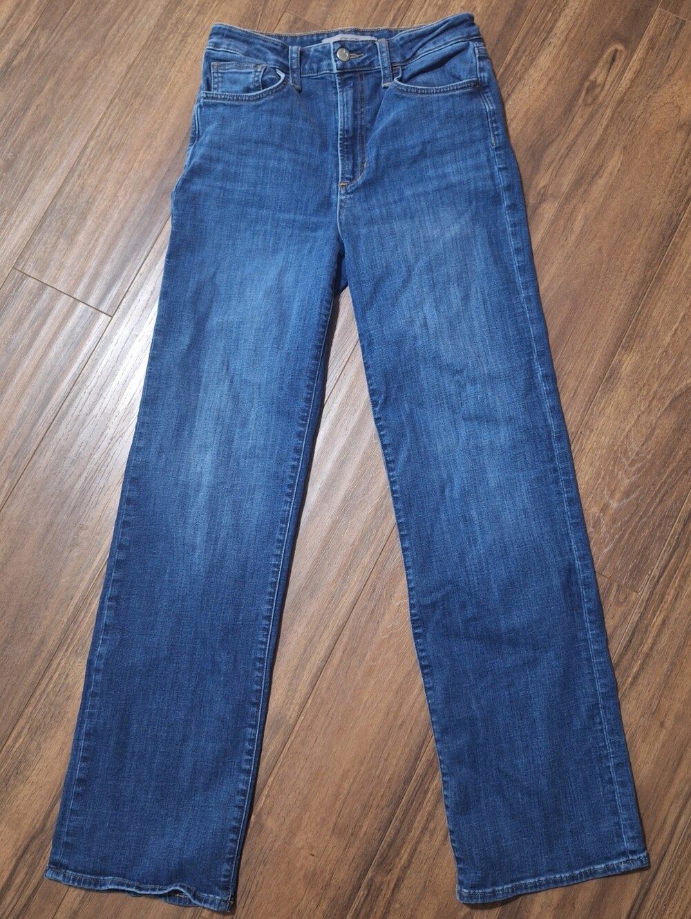 Joe's Women's Jean Wide Leg Full Length Hi Rise Size 26, 30" Inseam Blue Jeans